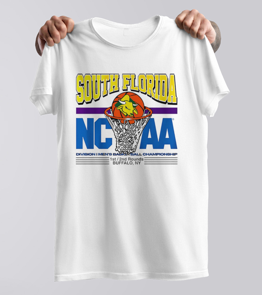 South Florida Bulls NCAA Division I Men's Basketball Championship 2026 Buffalo NY T-Shirt