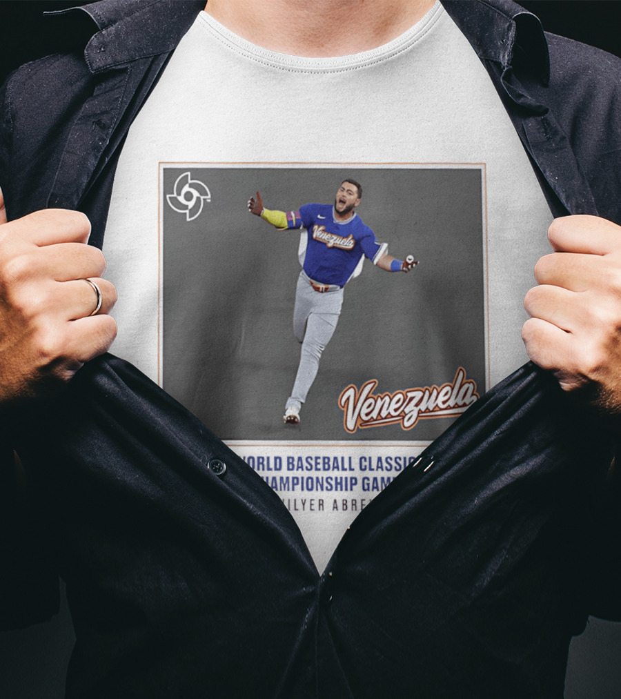 Venezuela Wilyer Abreu 2026 World Baseball Classic Championship Home Run Celebration T-Shirt