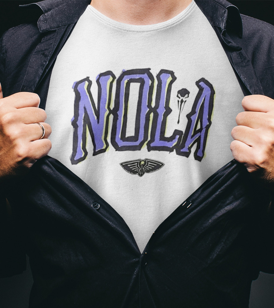 NOLA New Orleans Pelicans Basketball Team Spirit T-Shirt