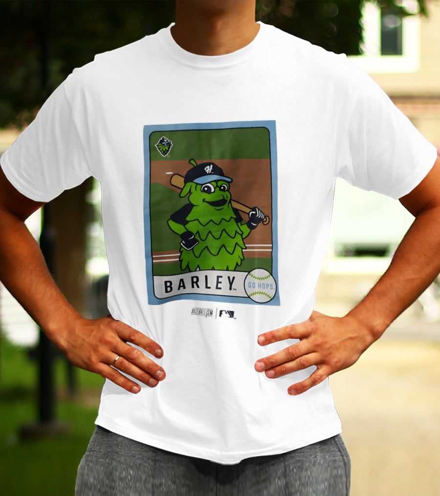 Hillsboro Hops Barley Go Hops Baseball T-Shirt