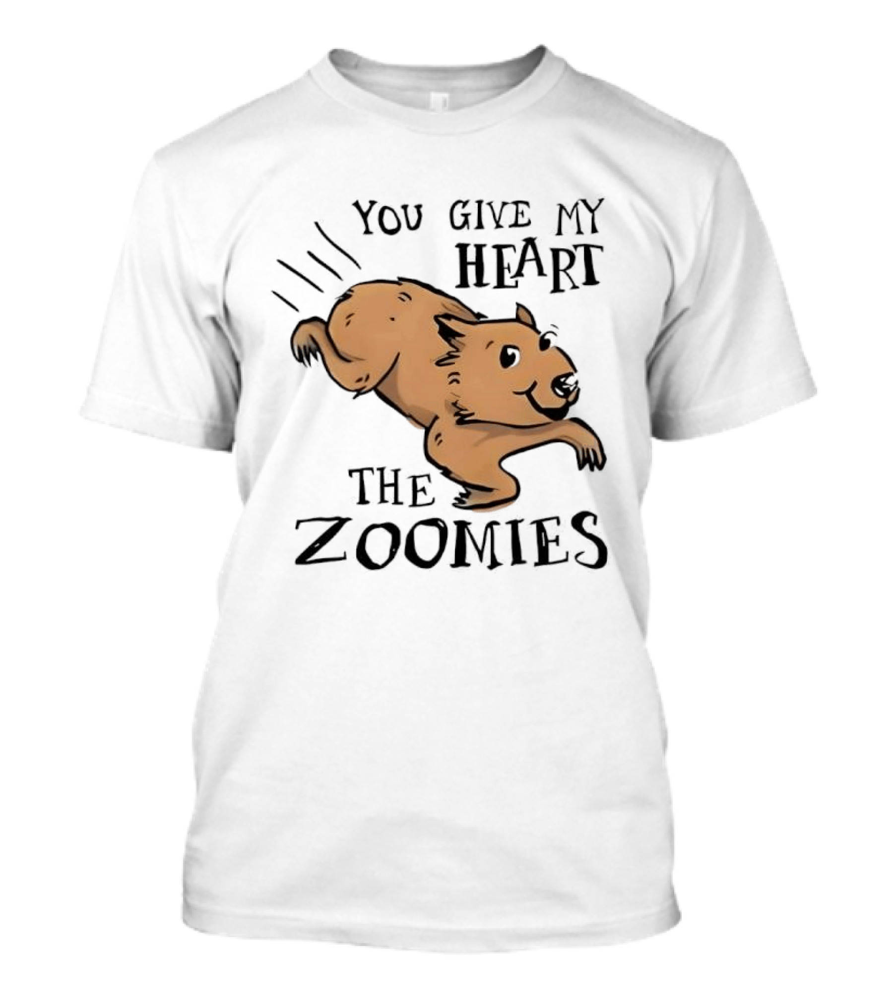 You Give My Heart The Zoomies Capybara T-Shirt