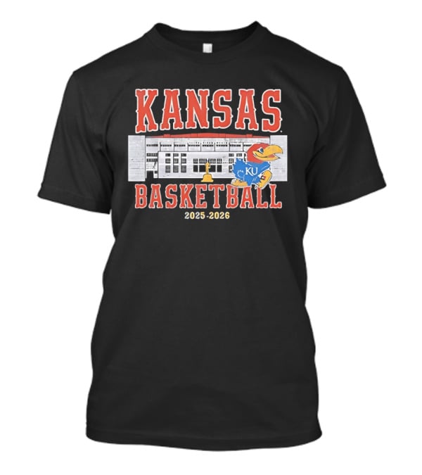 Kansas Jayhawks Basketball 2025 2026 Allen Fieldhouse KU T-Shirt
