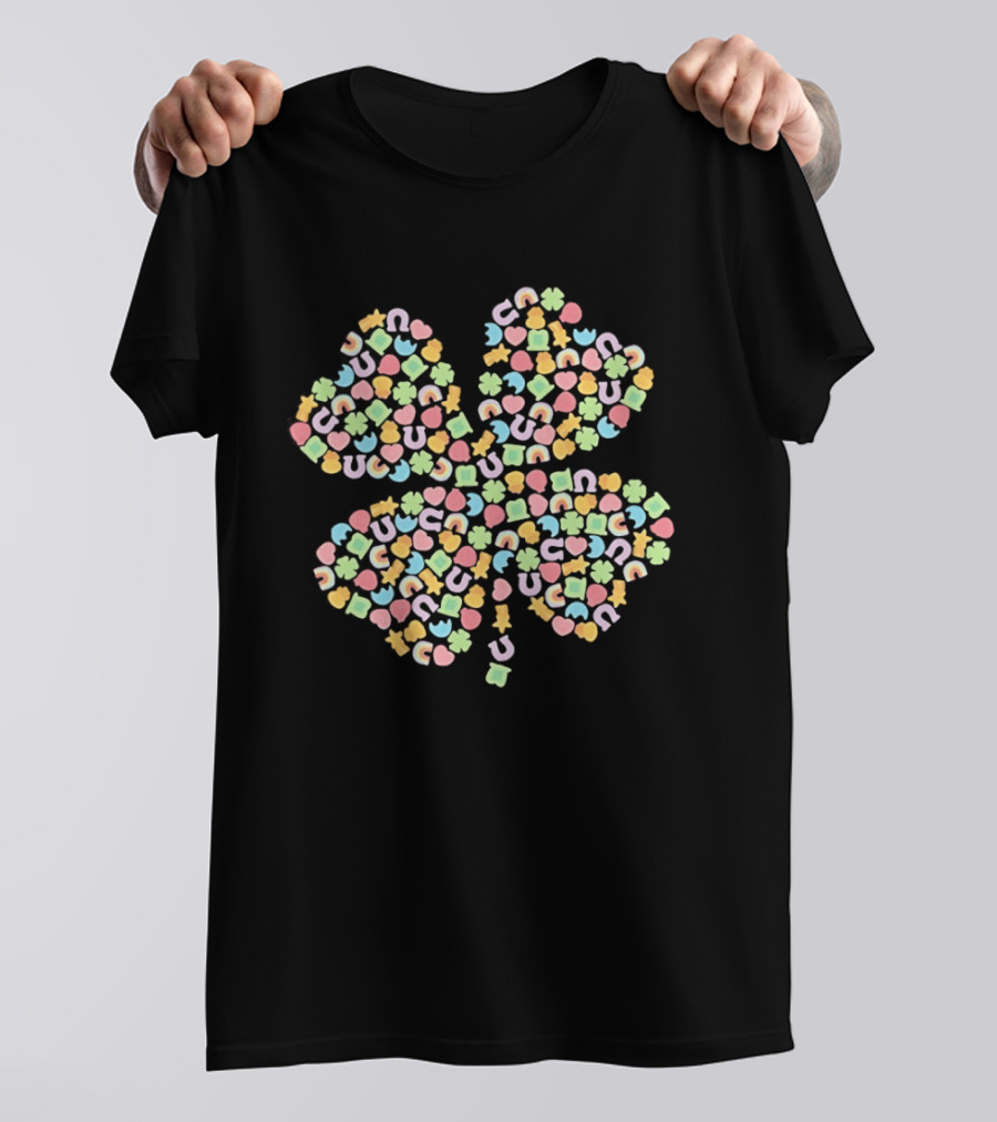 Lucky Charms Four Leaf Clover Candy St Patricks Day 2026 T-Shirt
