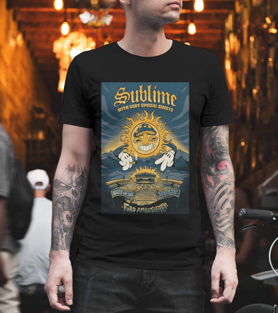 Sublime With Very Special Guests August 6 2026 Ford Amphitheater Colorado Springs T-Shirt