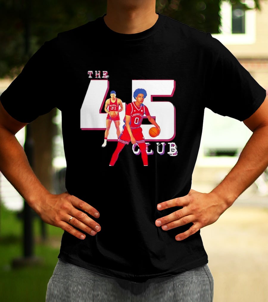 The 45 Club Louisville Cardinals Basketball Mikel Brown 31 And 0 T-Shirt