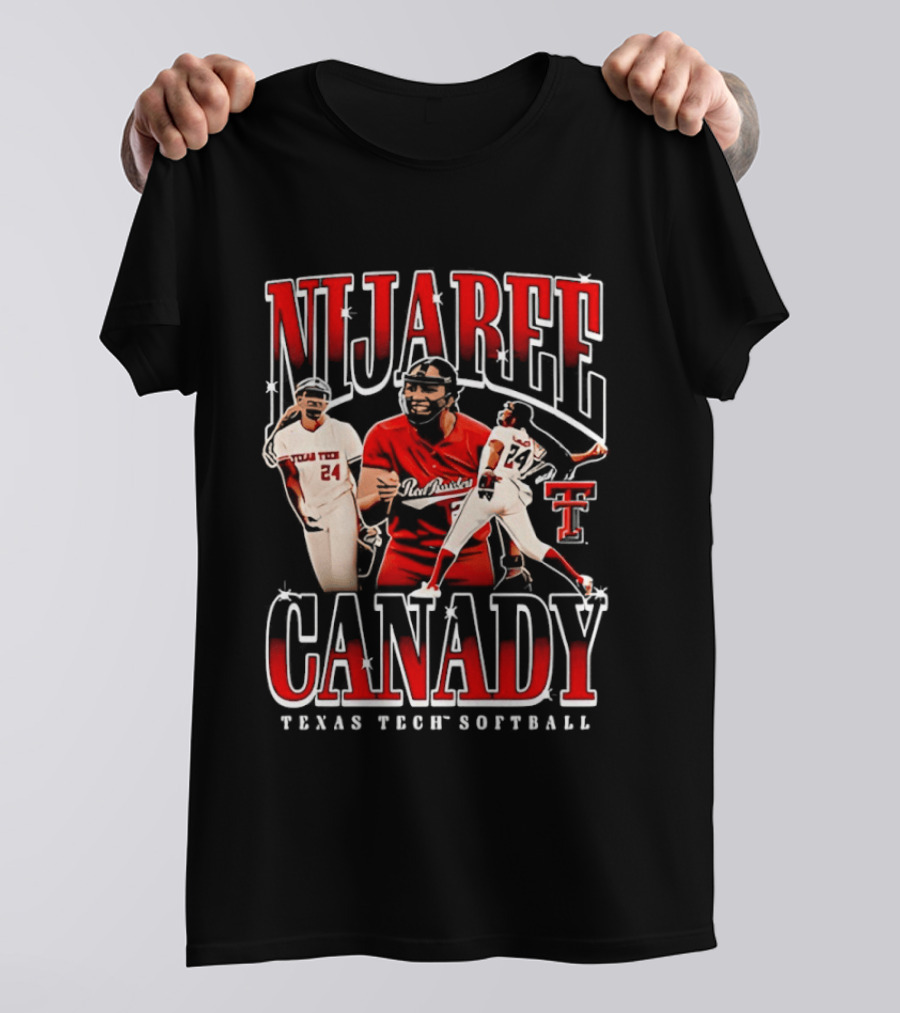 NiJaree Canady 24 Texas Tech Red Raiders Softball Star T-Shirt