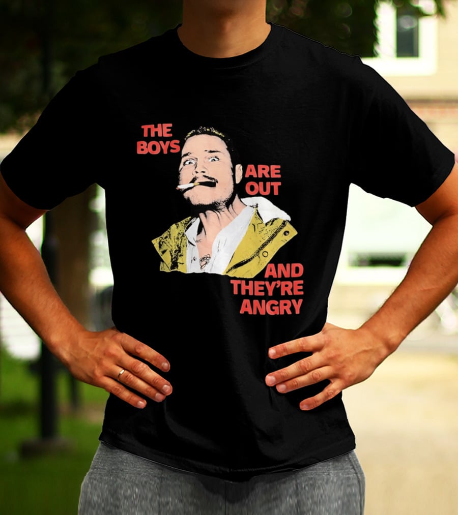 Zach Bryan The Boys Are Out And They're Angry Bold Comic T-Shirt