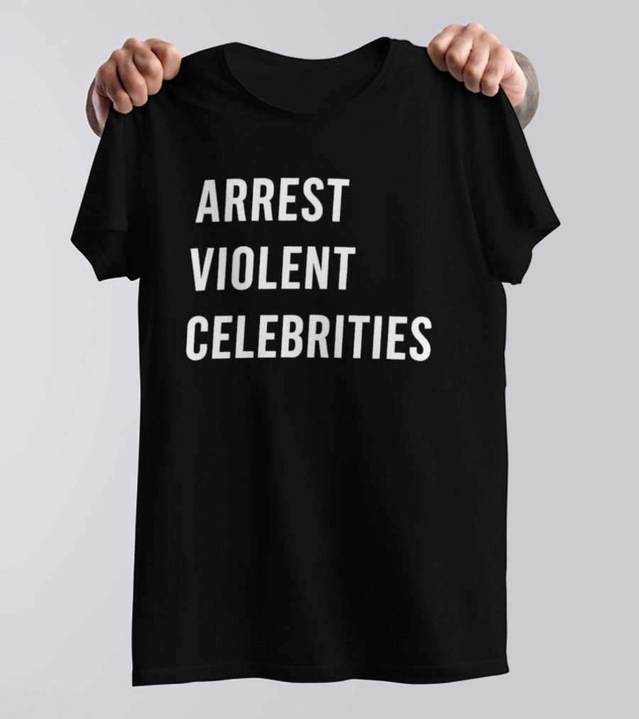 Arrest Violent Celebrities Alan Ritchson Topics T-Shirt