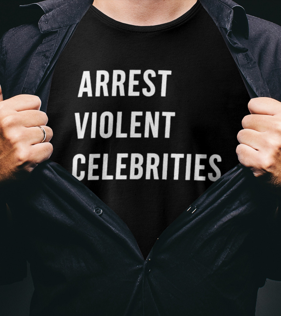 Arrest Violent Celebrities Alan Ritchson Topics T-Shirt