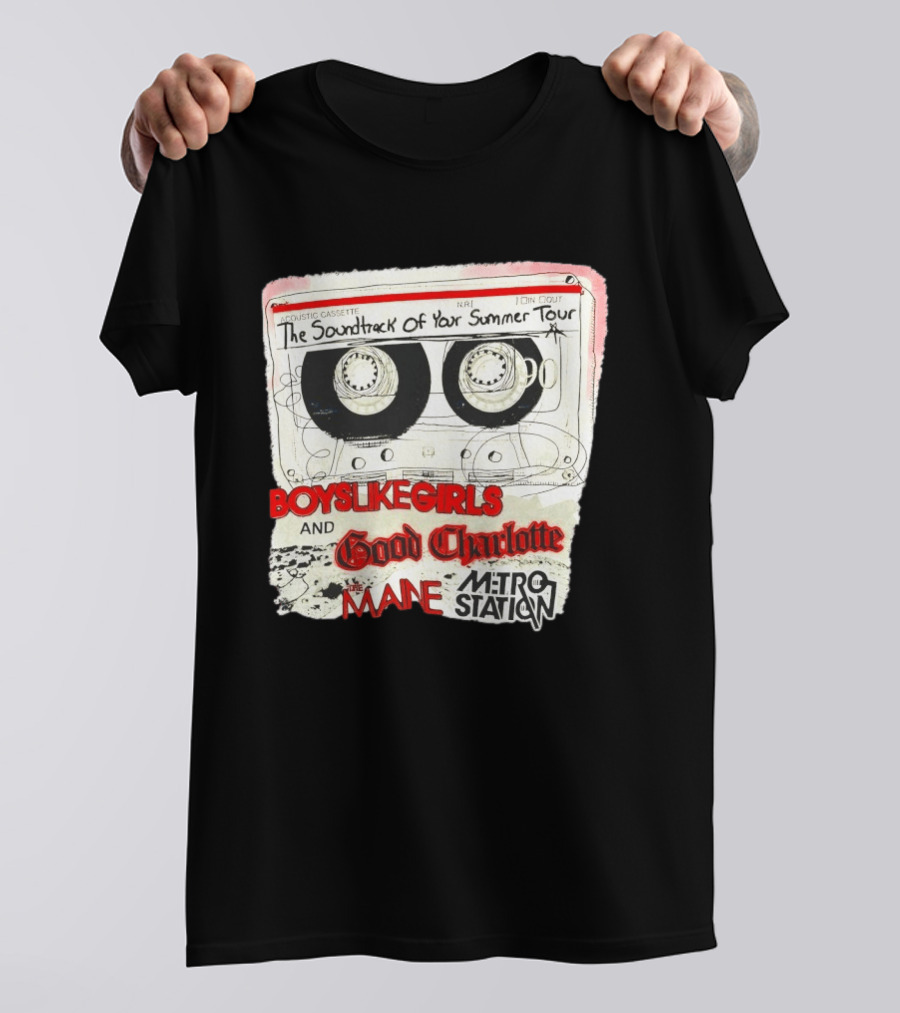 The Soundtrack Of Your Summer Tour Boys Like Girls Good Charlotte The Maine Metro Station T-Shirt