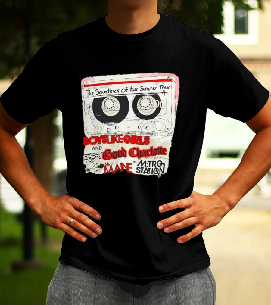 The Soundtrack Of Your Summer Tour Boys Like Girls Good Charlotte The Maine Metro Station T-Shirt