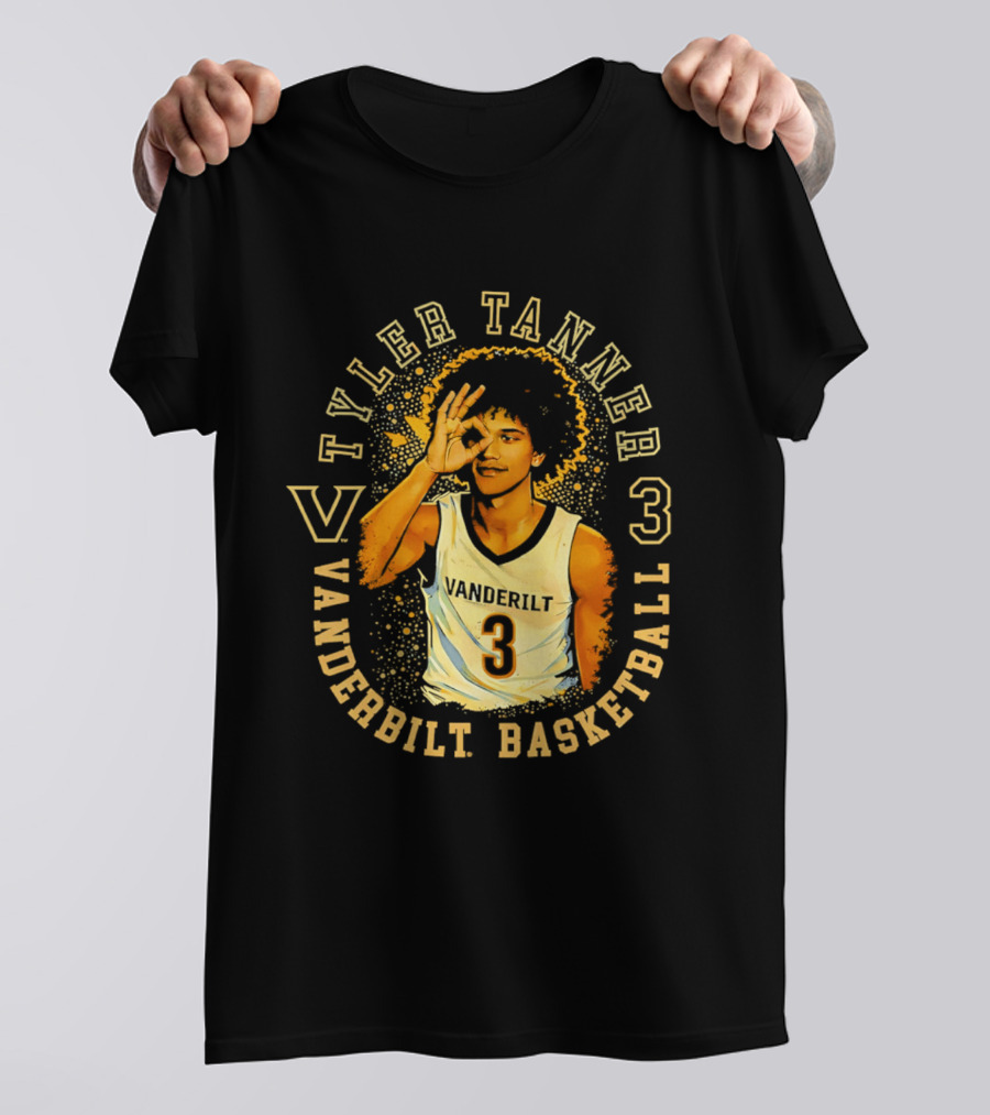 Tyler Tanner Vanderbilt Basketball 3 Commodores T-Shirt