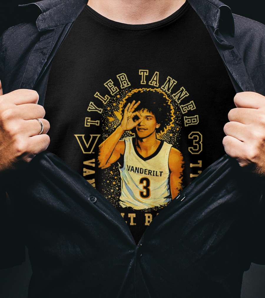 Tyler Tanner Vanderbilt Basketball 3 Commodores T-Shirt