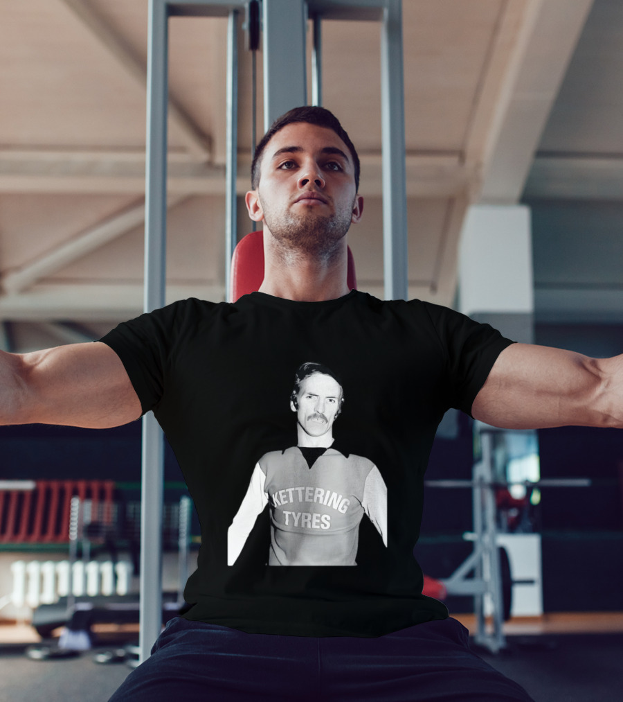 Derek Dougan Kettering Tyres Football Top T-Shirt