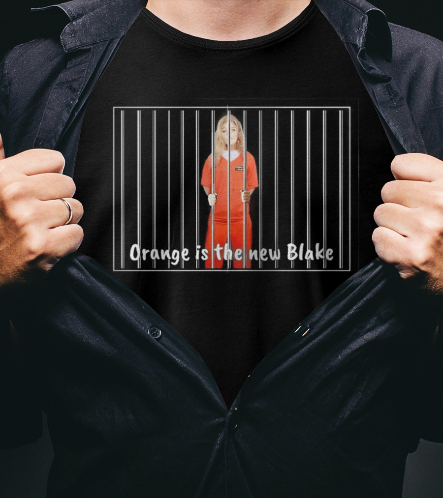 Orange Is The New Blake Locked Behind Bars Prison Humor T-Shirt