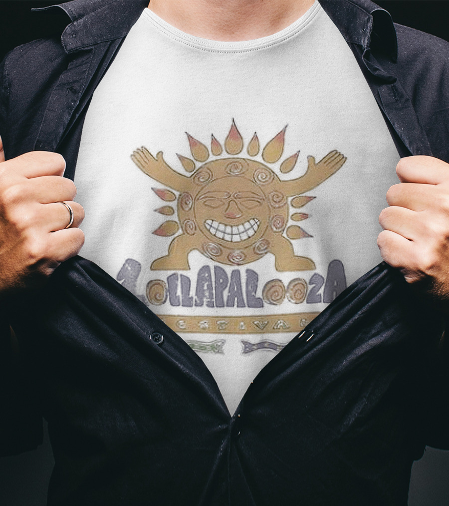 Lollapalooza Festival Sunburst Full Lineup 1992 T-Shirt