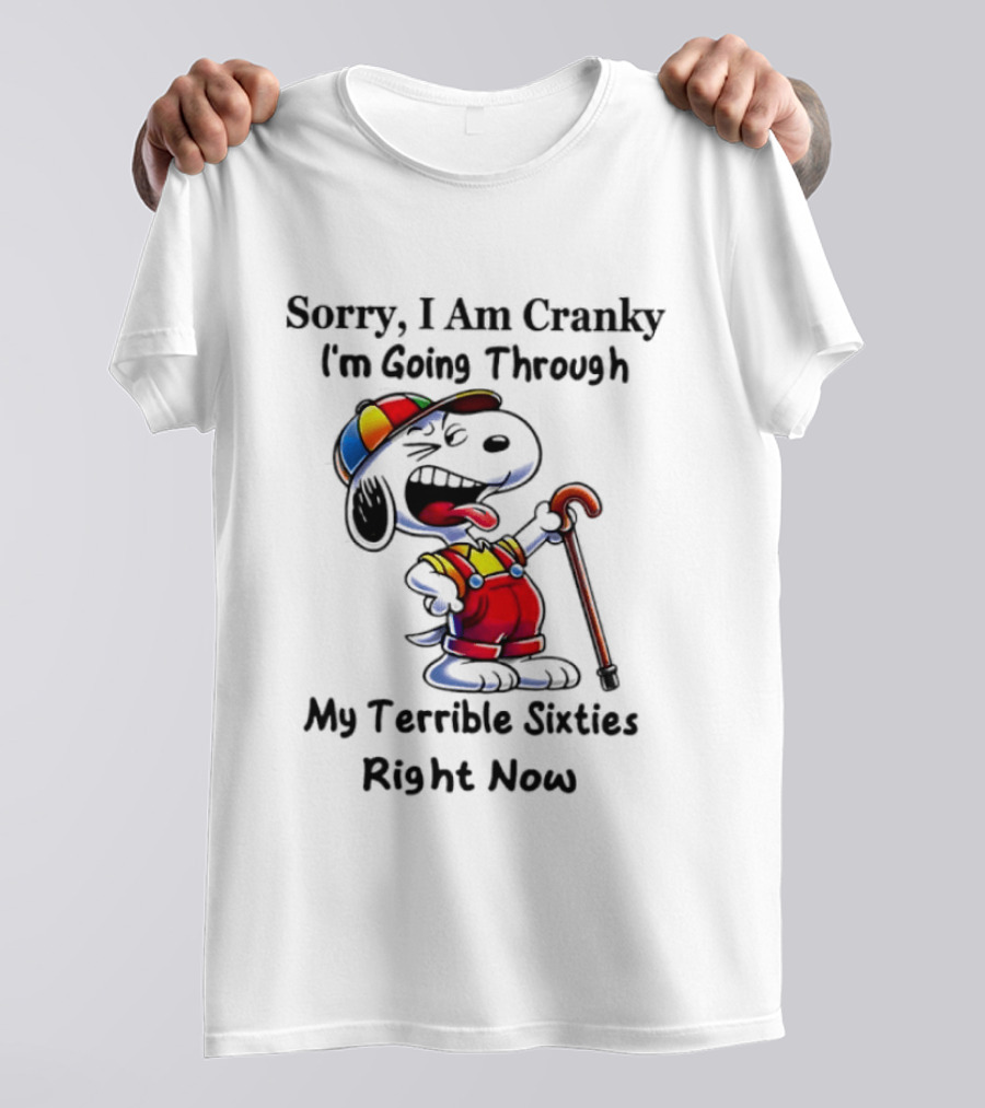 Sorry I Am Cranky I'm Going Through My Terrible Sixties Right Now T-Shirt