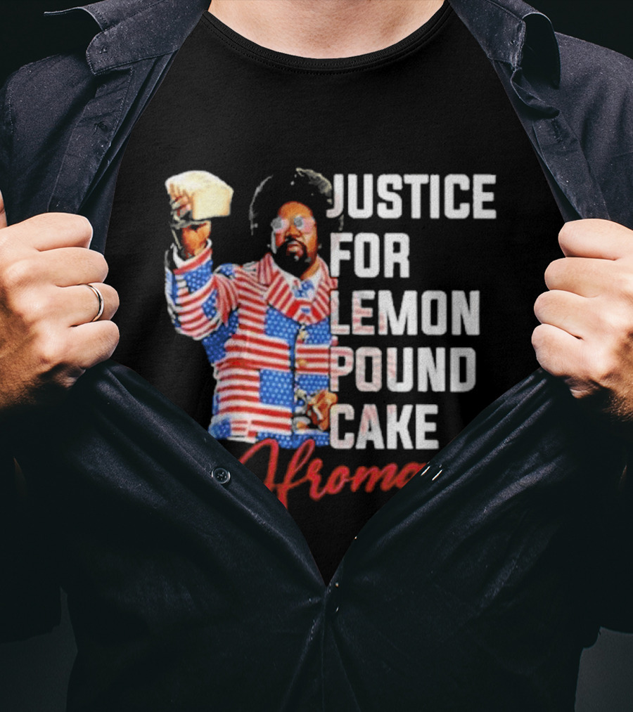 Justice For Lemon Pound Cake Afroman USA Flag Suit T-Shirt