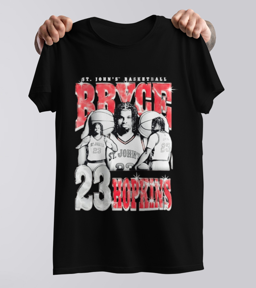 Bryce Hopkins St John's Basketball 23 Red Storm T-Shirt