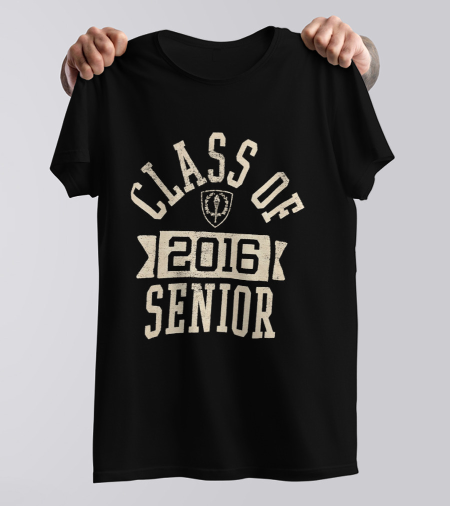 Class Of 2016 Senior Vintage Style Shield T-Shirt