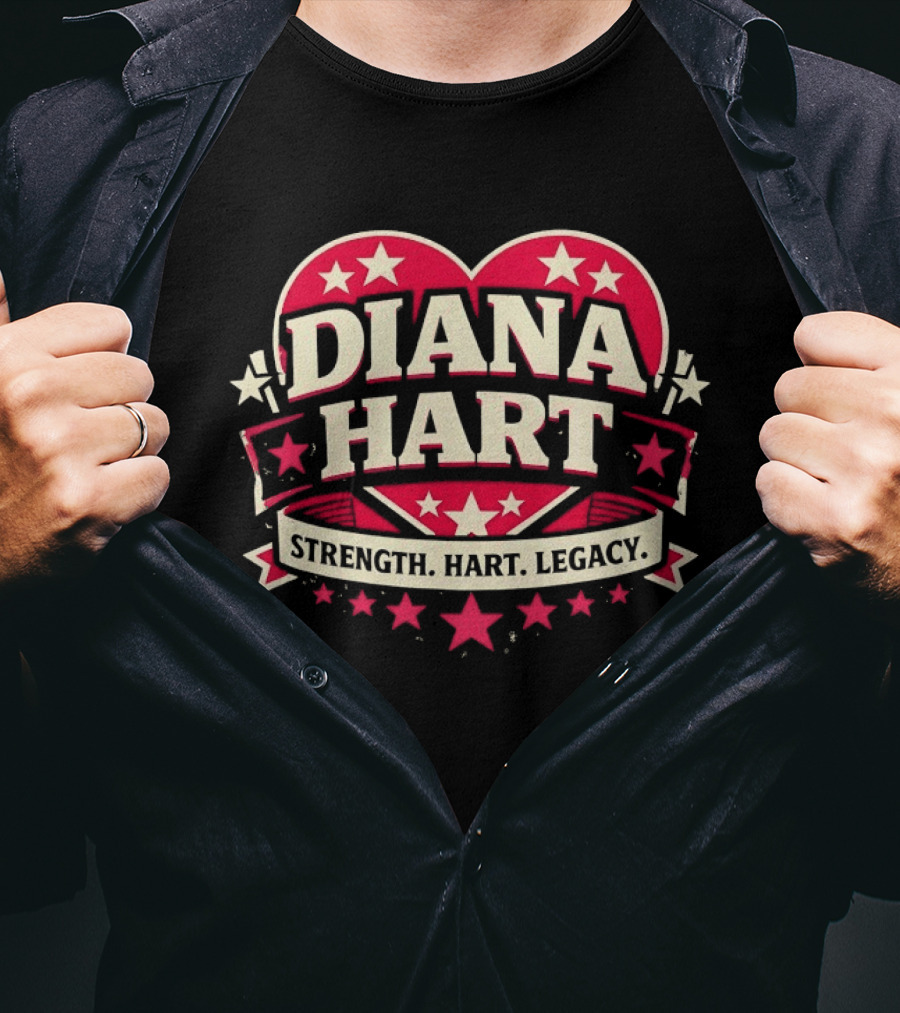 Diana Hart Strength Hart Legacy Stars And Heart T-Shirt