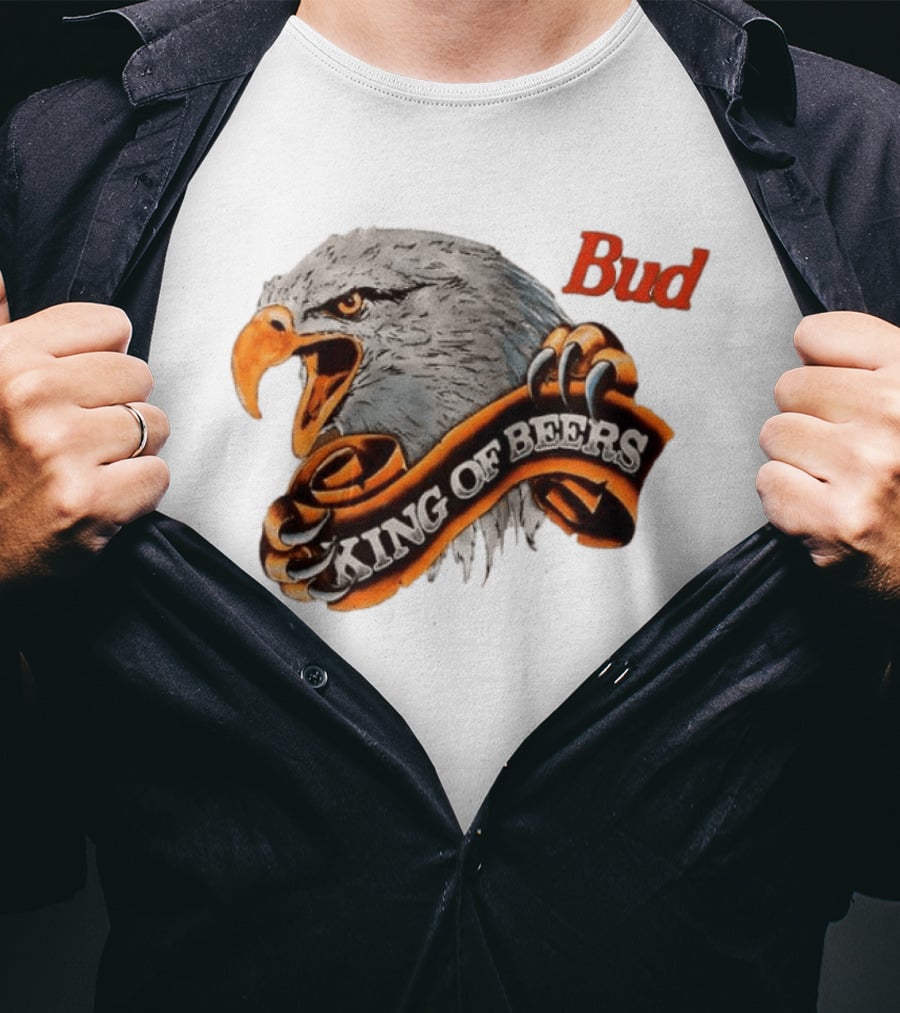 Bud King Of Beers Anheuser Busch Eagle T-Shirt