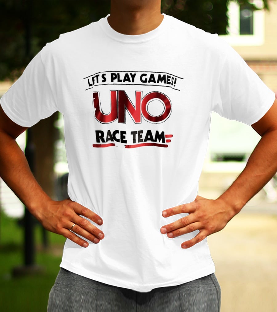 Let's Play Games Uno Race Team T-Shirt