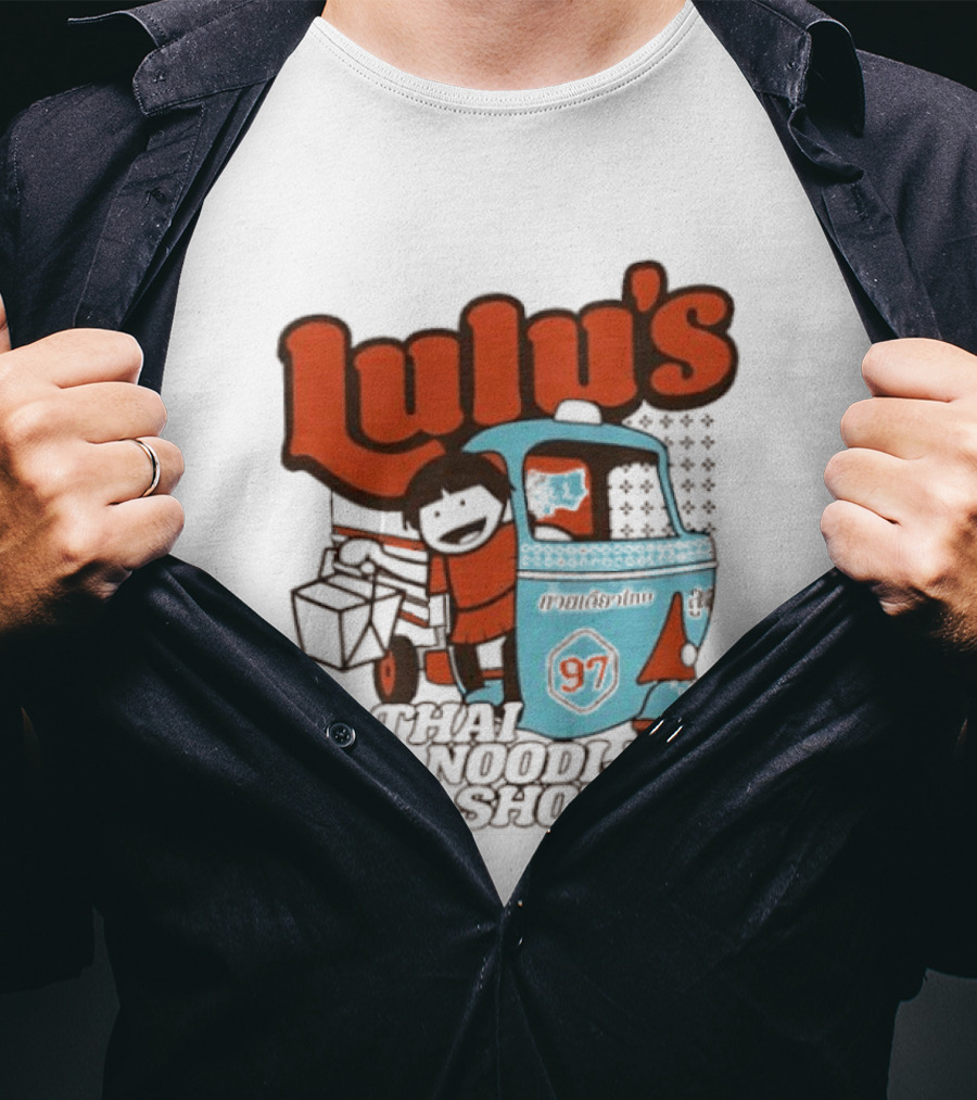 Lulu's Thai Noodle Shop Tuk Tuk Cartoon 97 T-Shirt