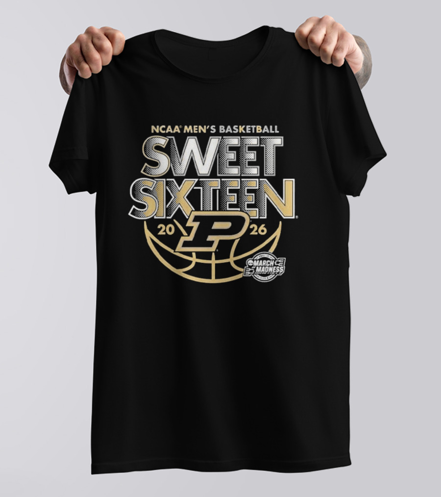 Purdue Boilermakers NCAA Men's Basketball 2026 Sweet 16 March Madness T-Shirt