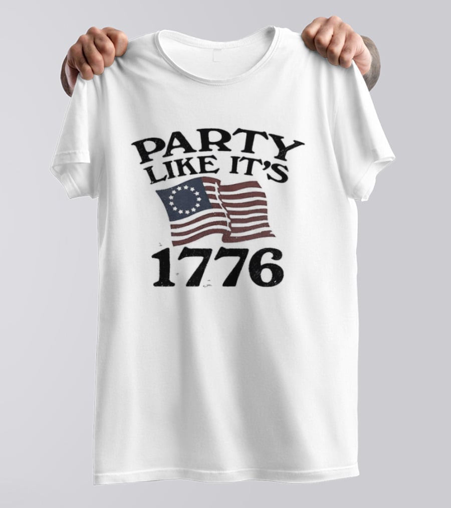 Party Like It's 1776 Betsy Ross American Flag Celebration T-Shirt