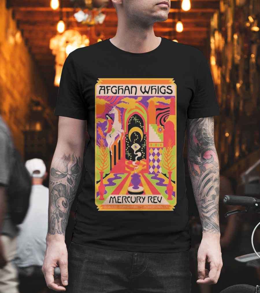 Afghan Whigs Mercury Rev 5.24.2026 Pappy & Harriet's Pioneertown CA T-Shirt