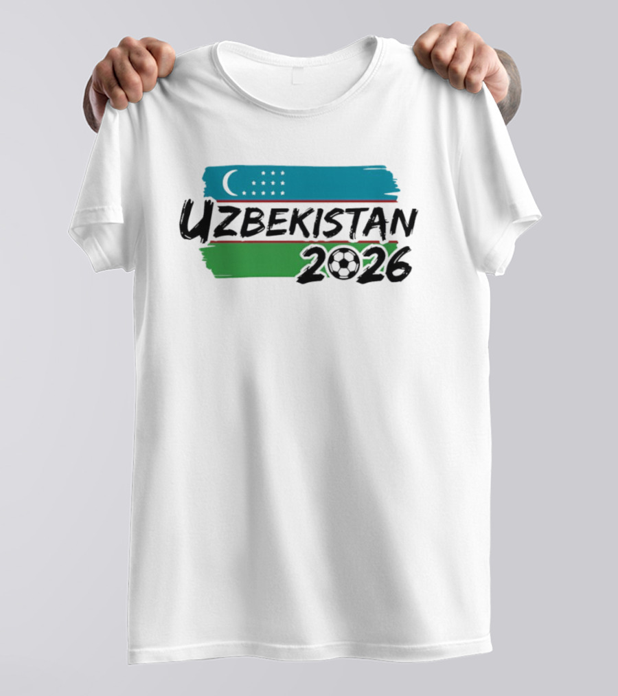 Uzbekistan 2026 National Team World Cup Soccer Flag T-Shirt