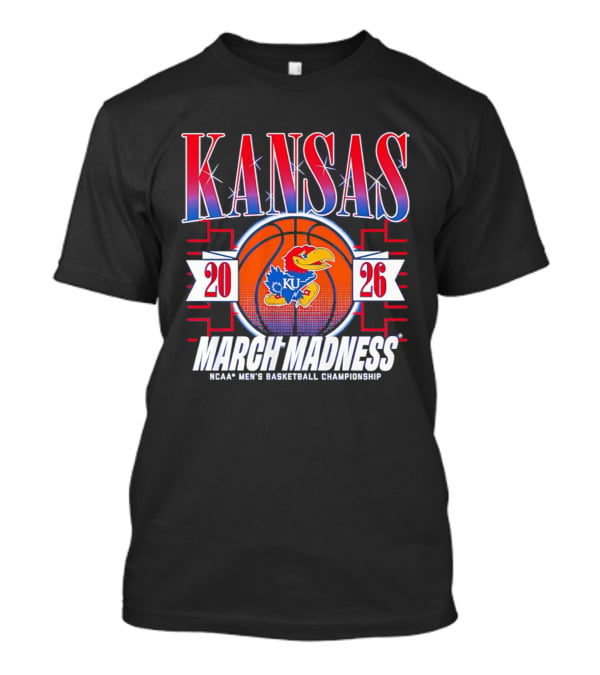 Kansas Jayhawks 2026 NCAA Men's Basketball Championship March Madness T-Shirt
