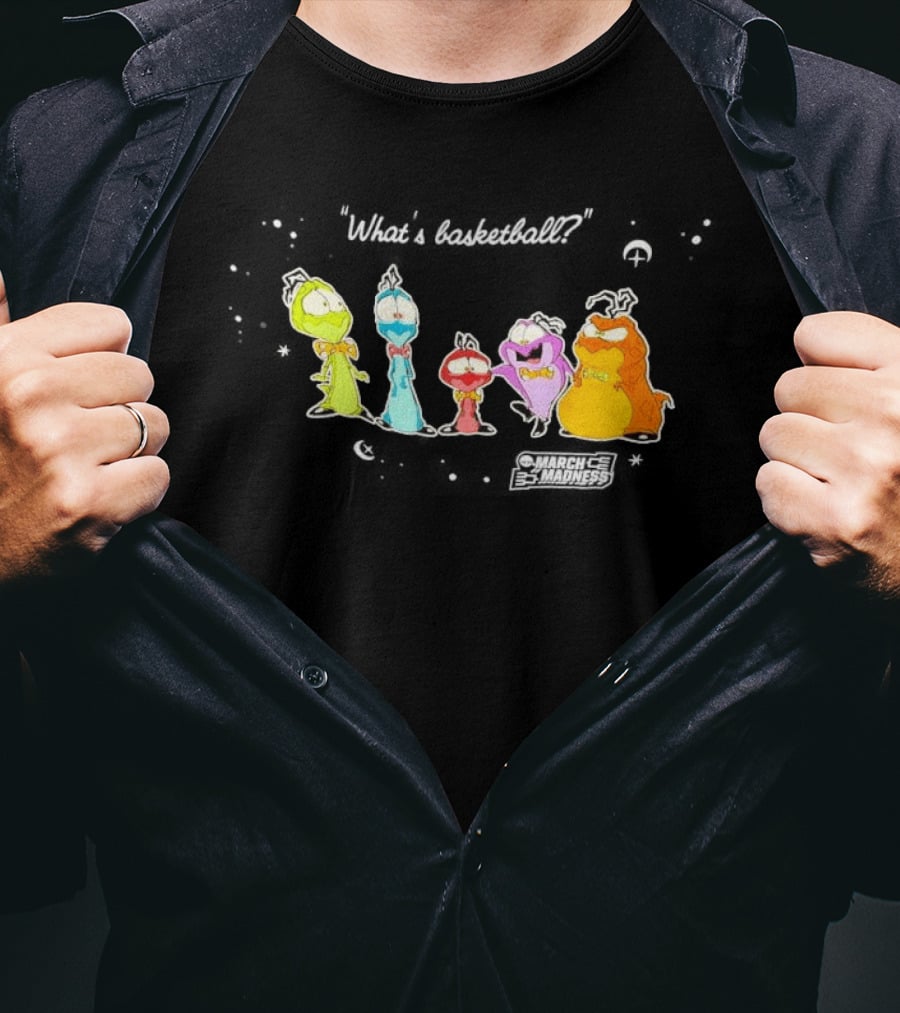 March Madness Cartoon Characters With Bowties And Unique Expressions T-Shirt