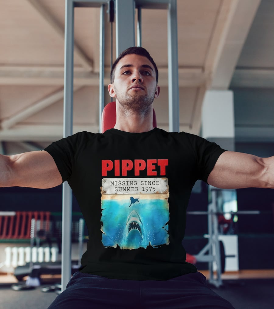 Pippet Missing Since Summer 1975 Shark Attack Scene T-Shirt