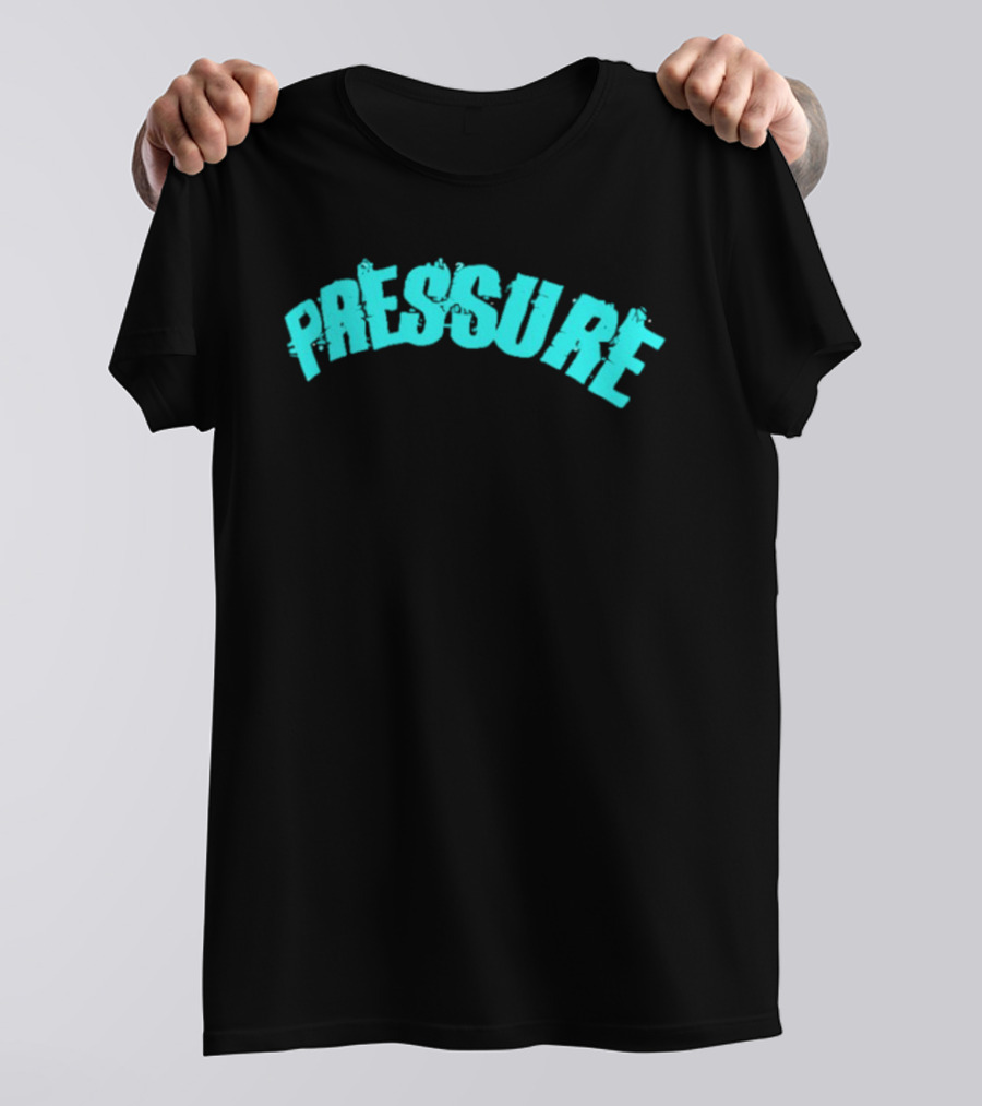 Pressure Teal Distressed Arched T-Shirt