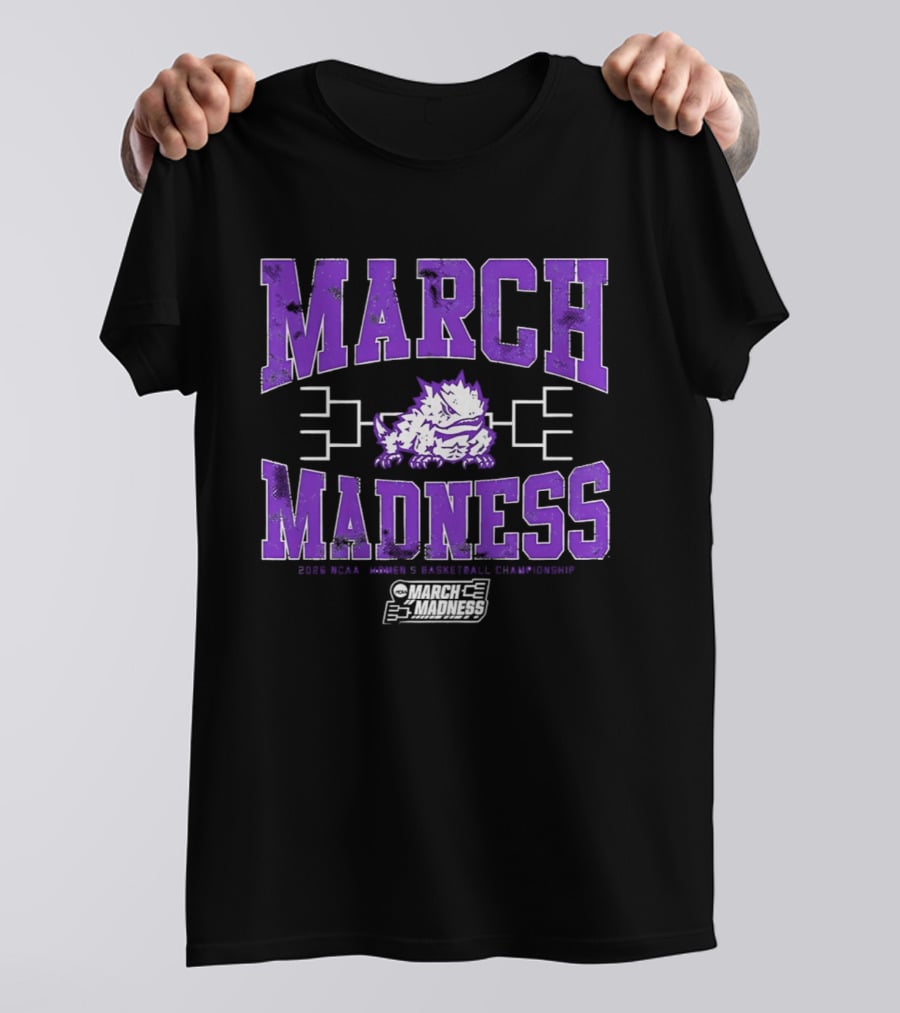 TCU Horned Frogs March Madness 2026 NCAA Women's Basketball Championship T-Shirt