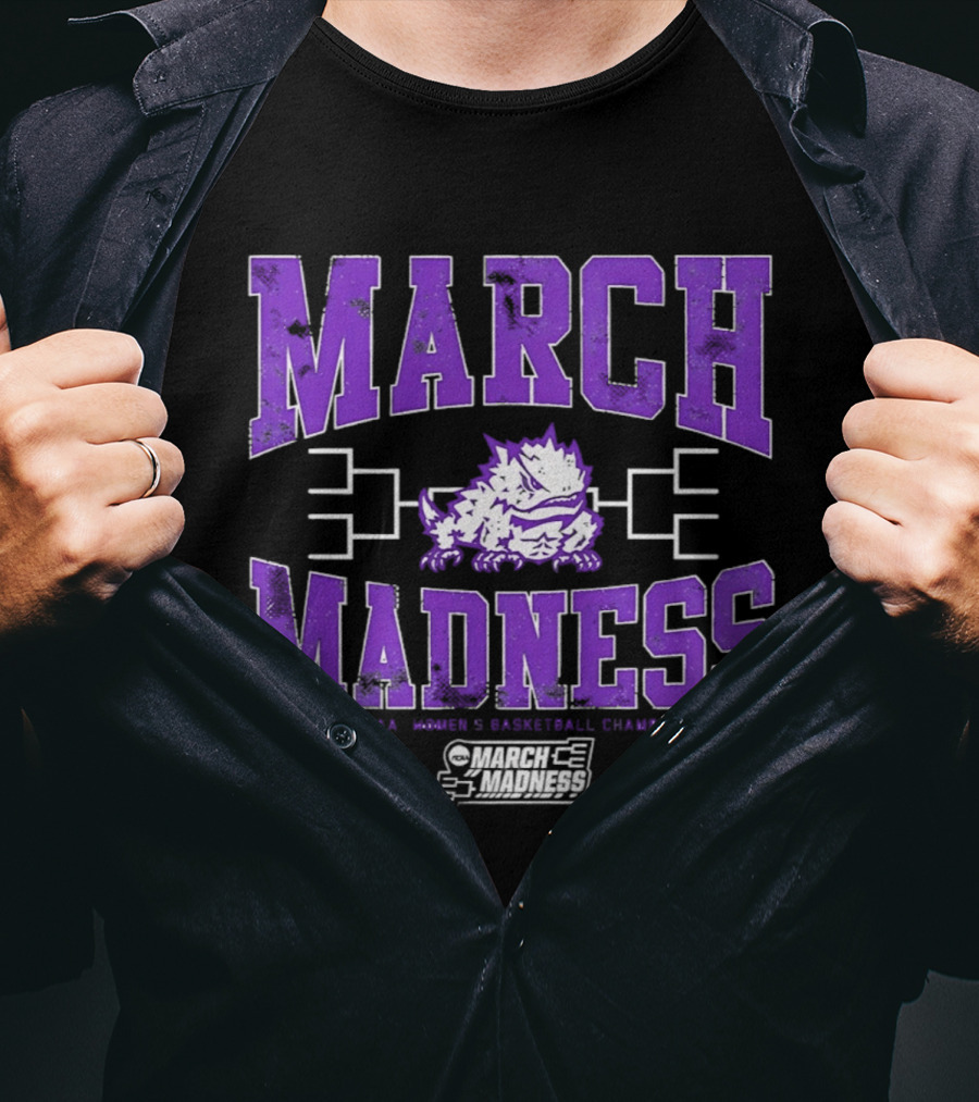 TCU Horned Frogs March Madness 2026 NCAA Women's Basketball Championship T-Shirt