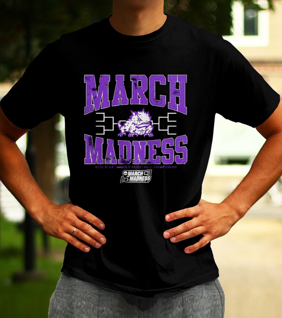 TCU Horned Frogs March Madness 2026 NCAA Women's Basketball Championship T-Shirt