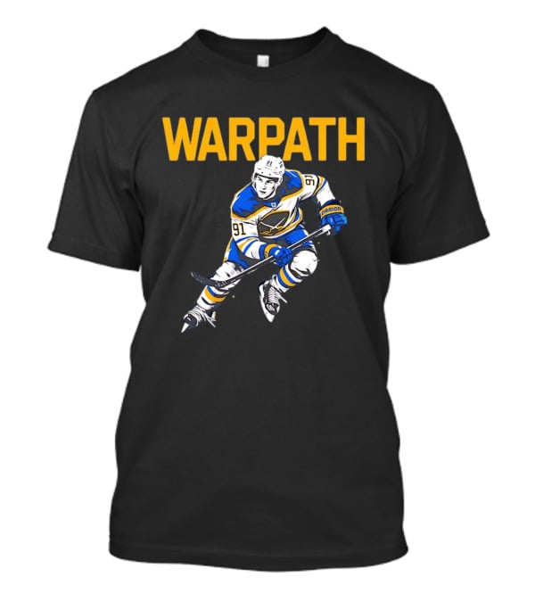 Warpath Josh Doan 91 Buffalo Sabres Hockey T-Shirt