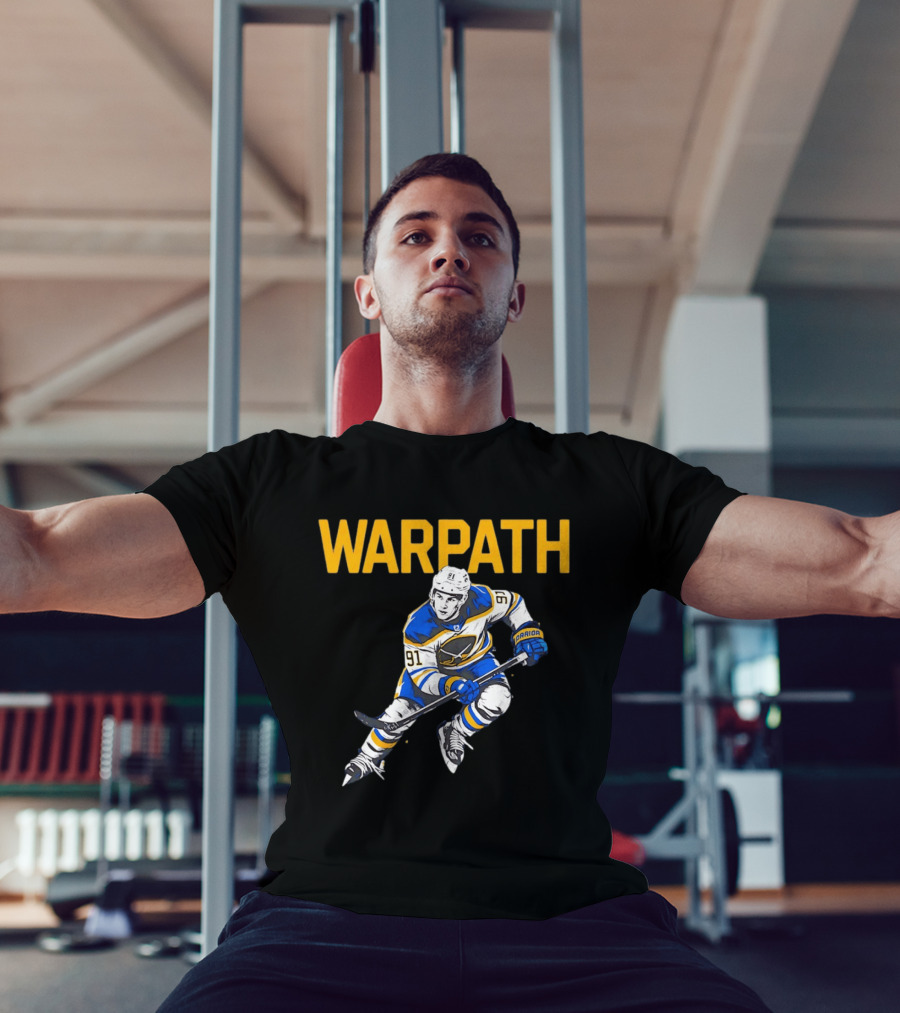 Warpath Josh Doan 91 Buffalo Sabres Hockey T-Shirt