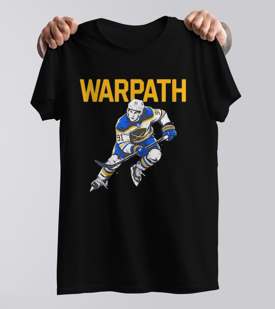 Warpath Josh Doan 91 Buffalo Sabres Hockey T-Shirt