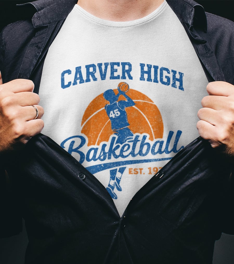 Carver High Basketball 45 Player Est 1978 T-Shirt