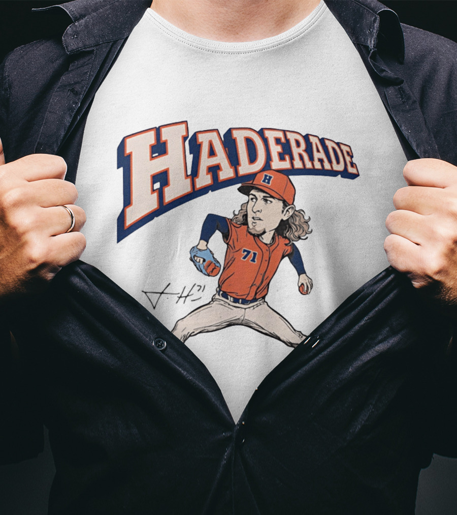 Haderade Josh Hader Houston Astros Caricature 71 T-Shirt