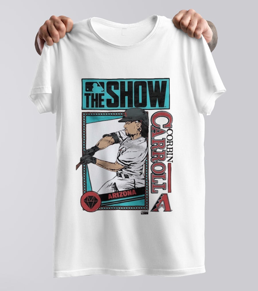 MLB The Show Corbin Carroll Arizona Diamondbacks Baseball Player T-Shirt