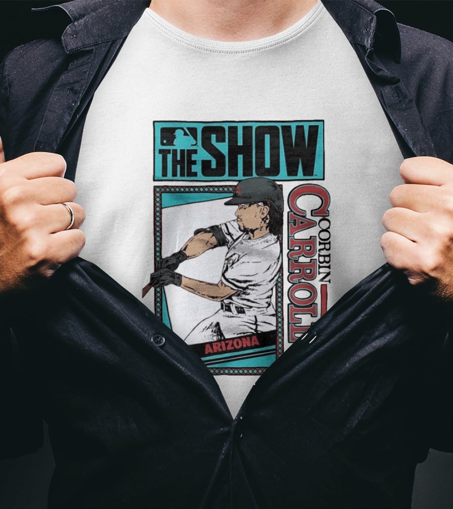 MLB The Show Corbin Carroll Arizona Diamondbacks Baseball Player T-Shirt