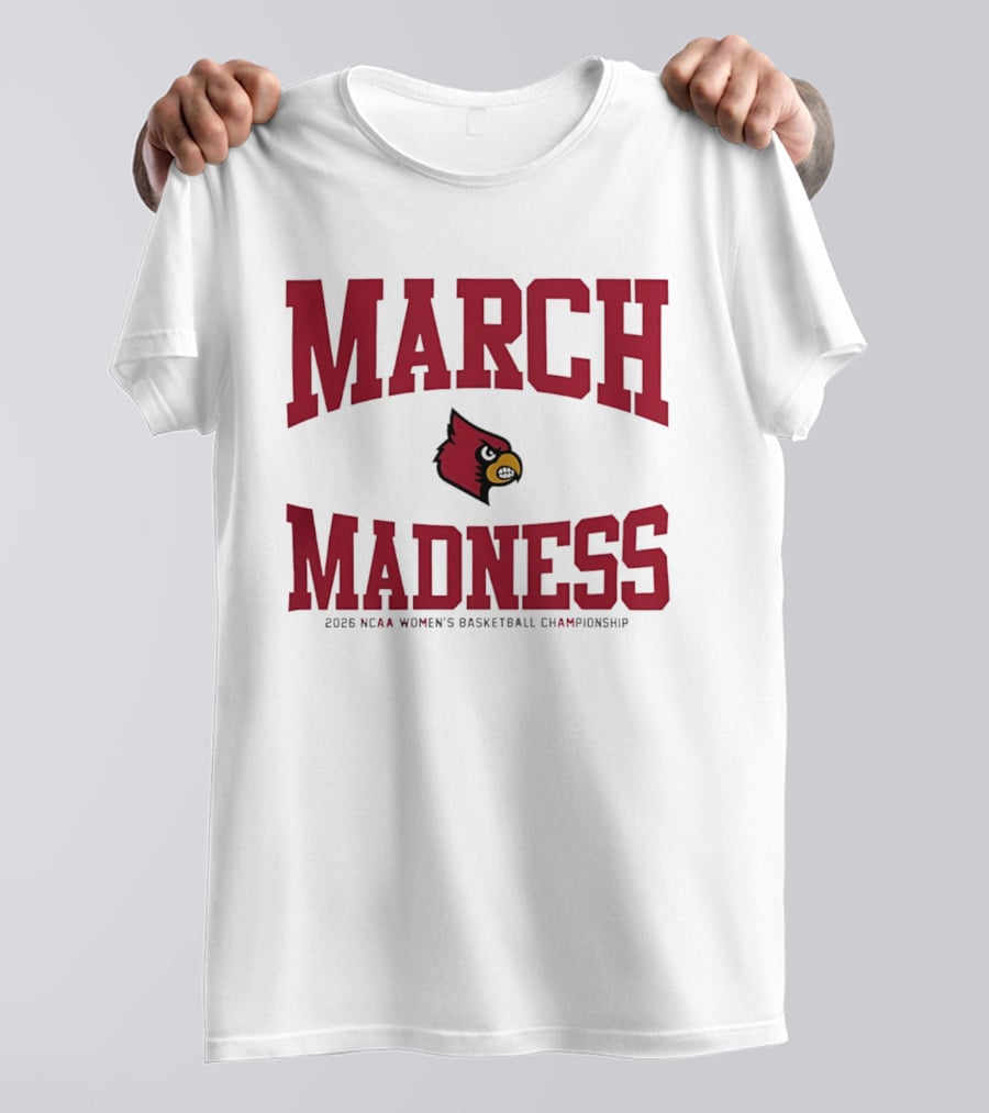 Louisville Cardinals 2026 NCAA Women's Basketball March Madness Championship T-Shirt