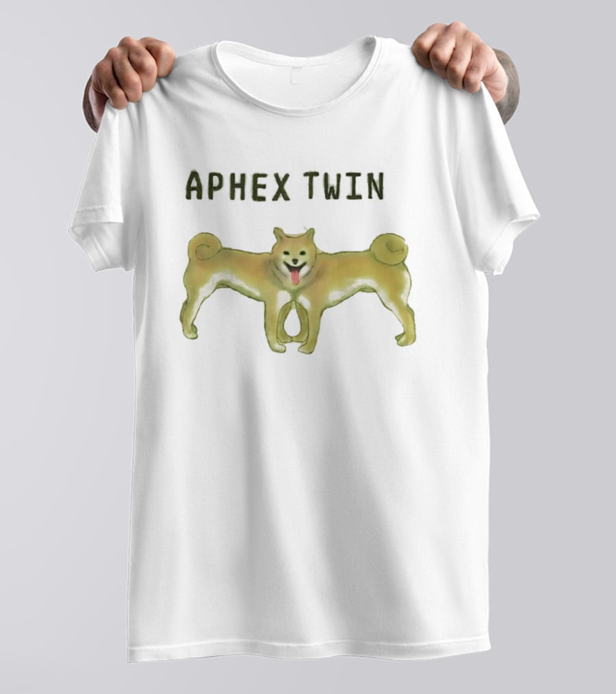 Dog Aphex Twin Two Headed Dog T-Shirt