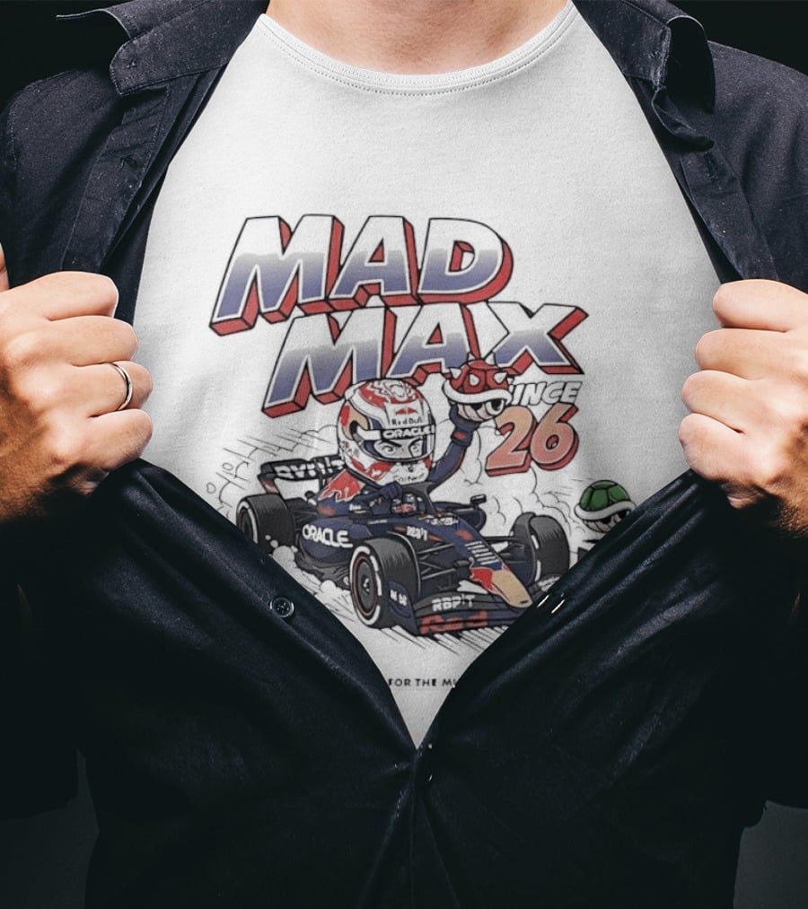 Mad Max 26 Mario Kart Racing With Bananas And Mushrooms T-Shirt