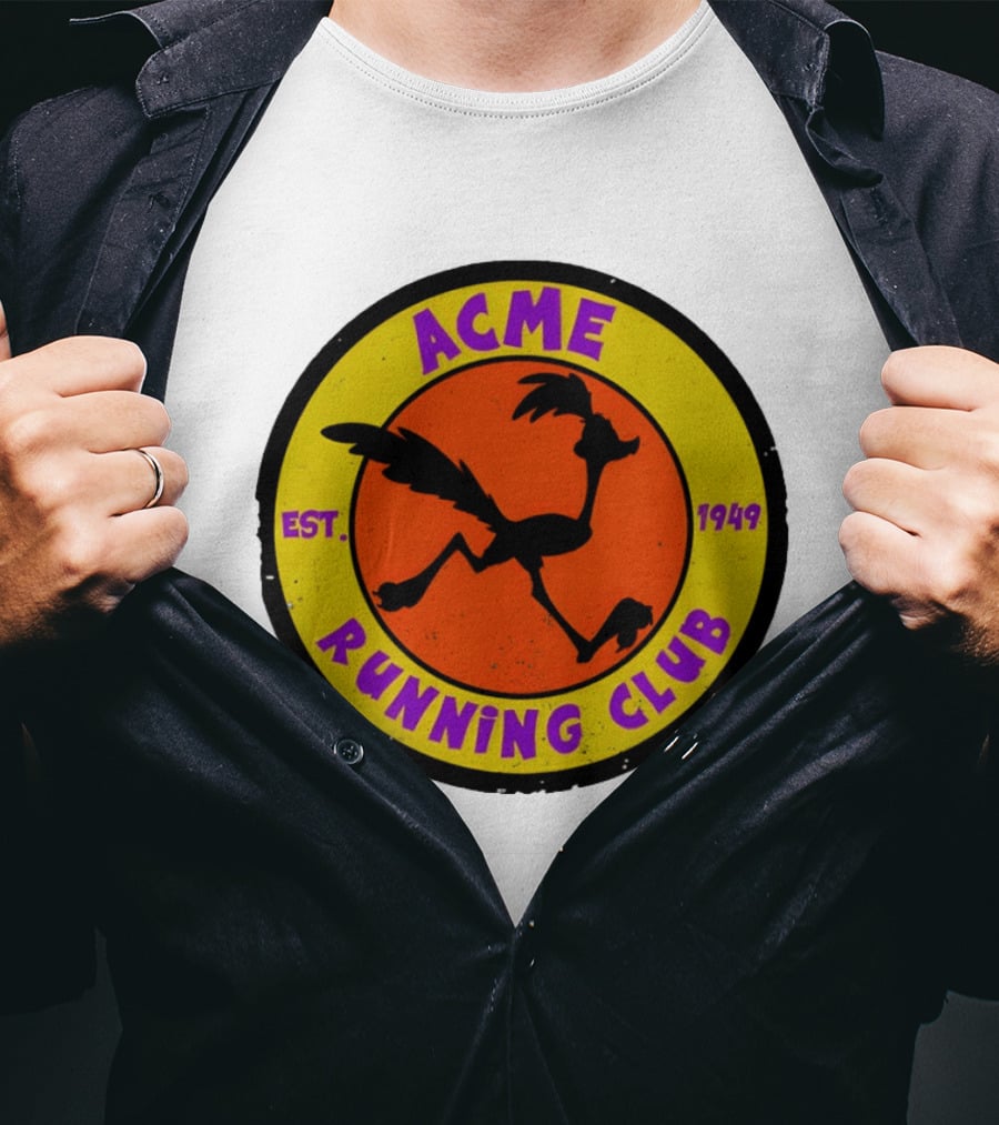 Acme Running Club Est 1949 Road Runner Bird T-Shirt